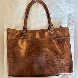 Partricia Nash Italian Leather Tote with Suede Interior